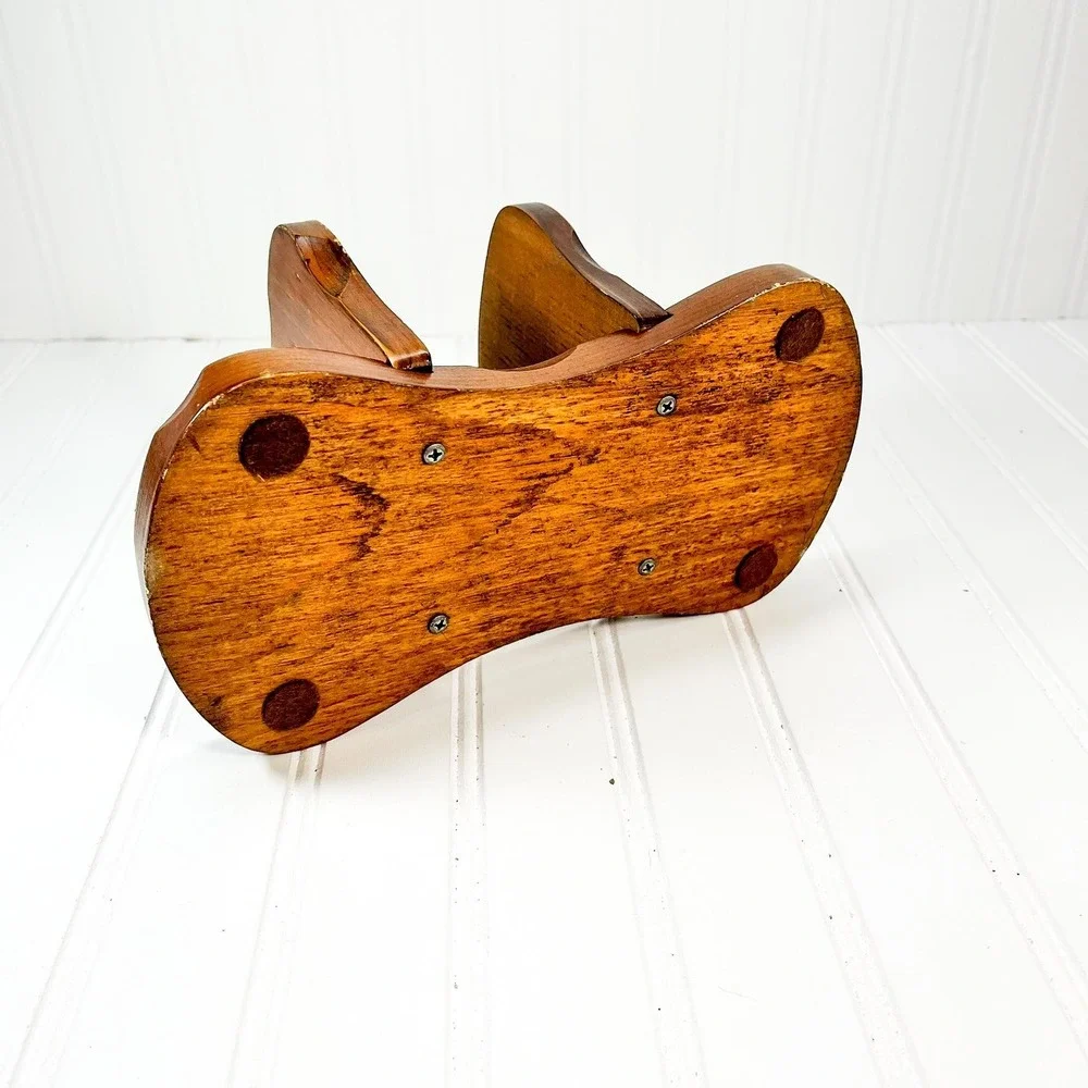 Vintage Wooden Napkin Holder: Mid-Century Modern Table‎ Decor